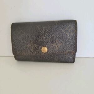 Authentic Louis Vuitton Monogram Multicles 6 Key Hooks Case Brown Small Fair